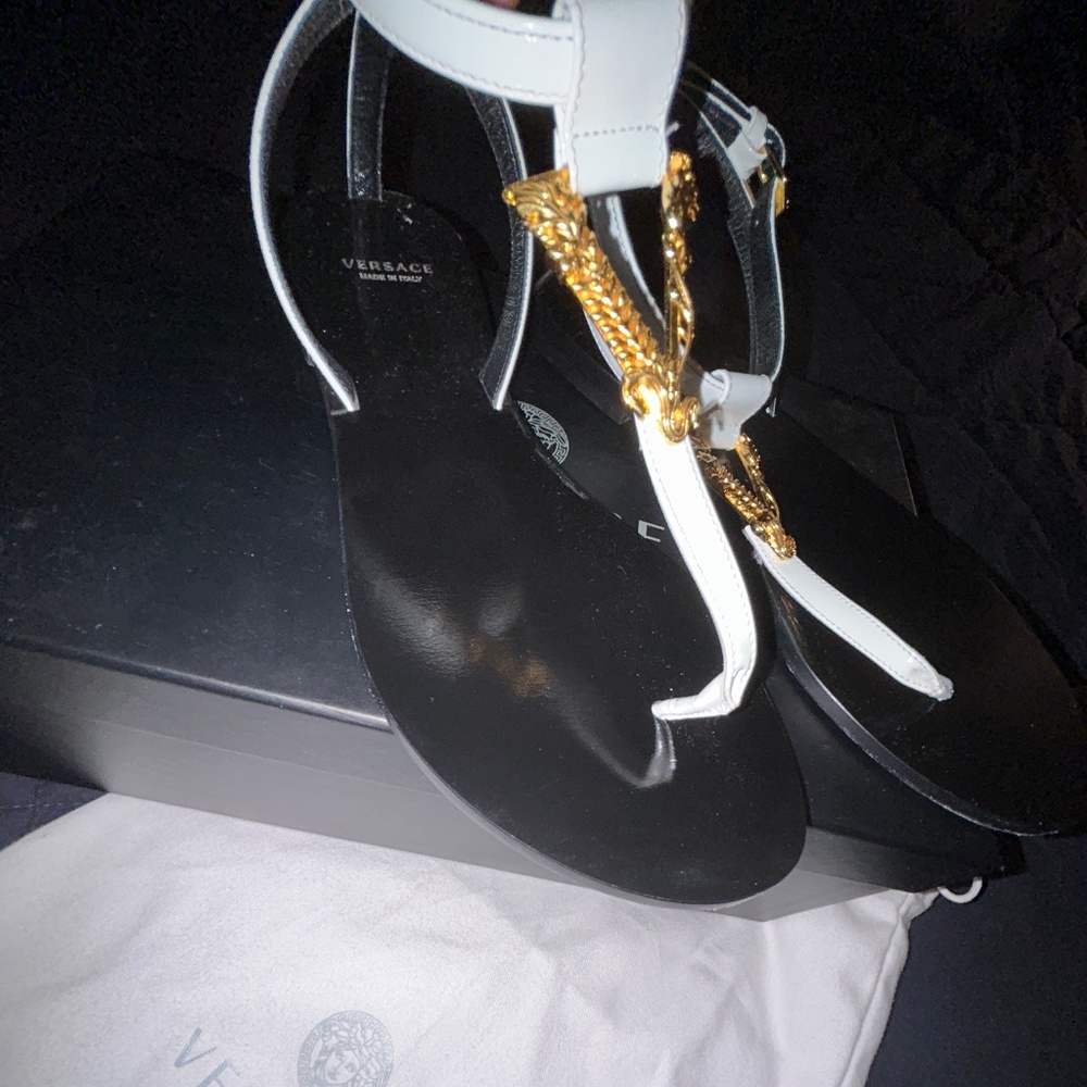 Versace Open Toe/ Thong Sandal